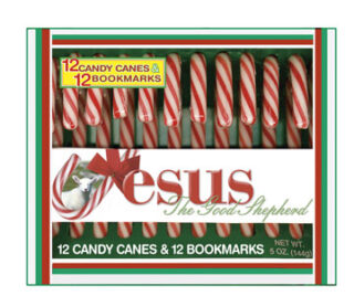 641520088934 Candy Canes With Jesus Bookmarks