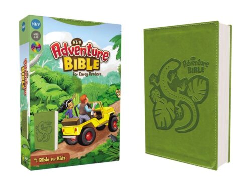 NIrV Adventure Bible for Early Readers Leathersoft Green Full Color