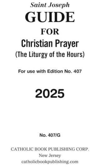 9781958237526 Saint Joseph Guide For Christian Prayer 2025 (Large Type)