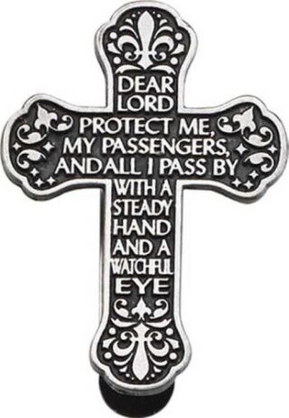 785525064224 Motorist Prayer Cross Visor Clip