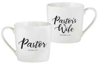 886083775352 Pastor And Pastors Wife Mug Set