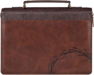 1220000329935 Premium Vegan Leather Inspirational Bible Cover for Men & Women: Amazing Grace w