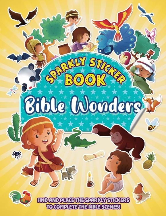 9780825452840 Bible Wonders : Sparkly Sticker Book - Find And Place The Sparkly Stickers