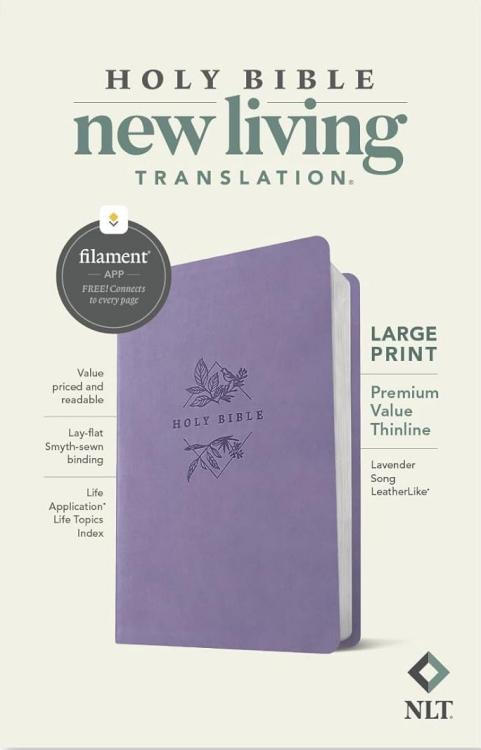 9781496484048 Large Print Premium Value Thinline Bible Filament Enabled Edition