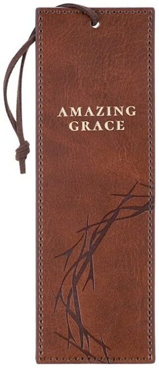 1220000720152 Premium Vegan Leather Inspirational Scripture Bookmark for Men & Women: Amazing
