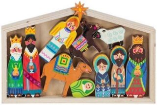 696322801212 Nativity Scene With Creche